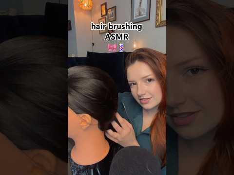 I almost fell asleep editing this 🥴 #asmr #hairplaying #hairbrushing