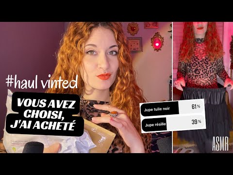 ASMR ✨J'ai dépensé sur vinted ce que mes terriens ont choisi ( c'est la catastrophe ) haul try on