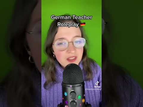 ASMR German Teacher Roleplay #shorts #asmrshorts #asmrpov