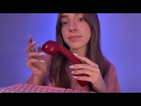ASMR Hotel Front Desk Receptionist (lots of keyboard typing) ⌨️