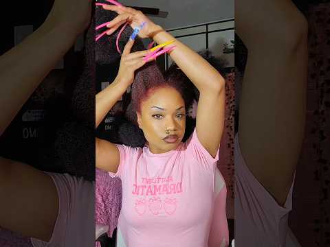ASMR Hair brushing and styling 😳😱 🫣 #hairstyle #tutorial #hair #asmr  #shorts #hairtok #fast