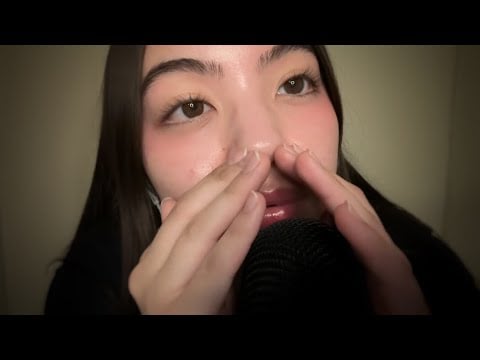 ASMR ~ cupped whispers ramble w/ mouth sounds