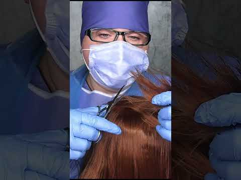 ASMR Real Haircut (No Talking, Medical, Hair Sampling) #shorts