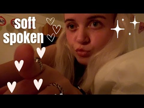 asmr | soft spoken rambling + mouth and hand sounds!!