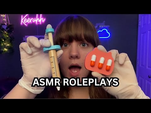 3 FAST ASMR ROLEPLAYS IN 15 MINUTES (Cranial, Haircut, Eye Exam) - Compilation