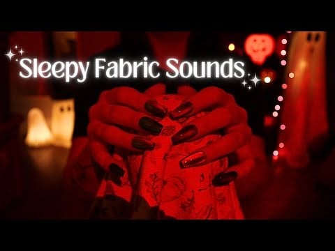 ASMR Sleepy Over The Mic Fabric Sounds🌙😴