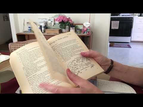 Asmr Vintage activity book, soft spoken reading + page turning. (May)