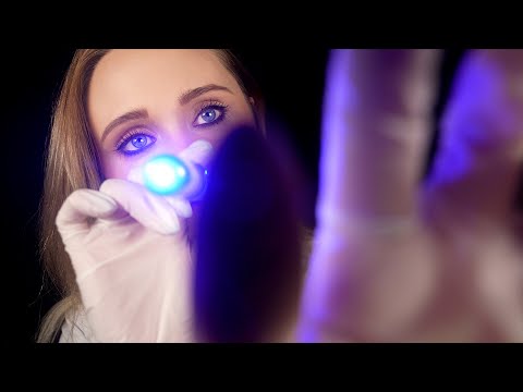 ASMR | Face inspection with SOFT glove sounds (no talking - looped for sleep)