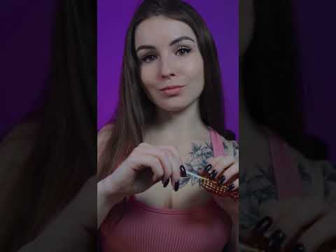 ASMR FABRIC & SKIN SCRATCHING | CANDY TAPPING | WATER SPRAY, FACE TOUCHING #asmrshorts #shortvideo