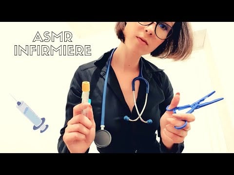 ASMR FRANCAIS 🤕 ROLEPLAY INFIRMIERE 👩‍⚕️Check up /prise de sang ...