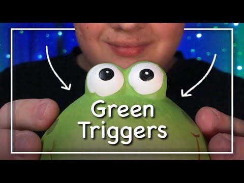 ASMR Green Triggers! (Part 2) 💚 (Deutsch/German)