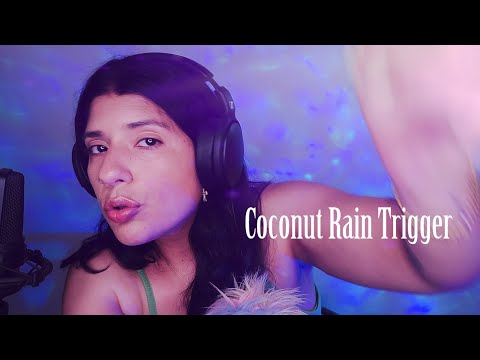 ASMR - COCONUT RAIN TRIGGER BY @AngelicLofiASMR🥥 🌴 🍹