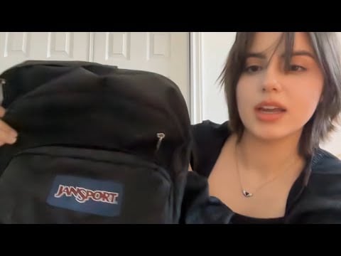 asmr what's in my backpack 🎒.ᐣ