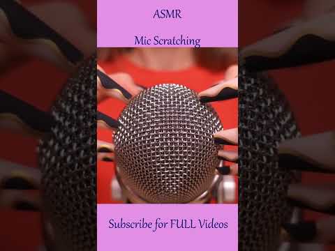 ASMR Mic Scratching with Long Nails ❤️ Super Tingly #shorts  #asmr