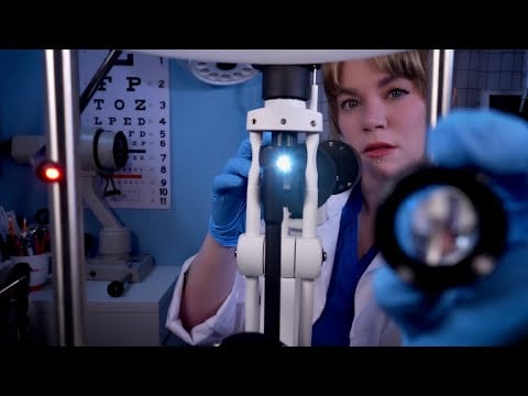 ASMR Eye Exam : Quietly Examining and Observing Your Eyes in Detail | Medical Roleplay