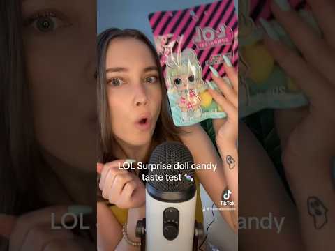 LOL surprise doll candy taste test?? 🍬 #asmr #asmrvideo #asmrfood #candy #loldolls