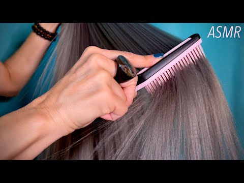 ASMR BRUSHING HAIR con Spazzola di Bamboo e Pettine Morbido Whispering ITA con Freya