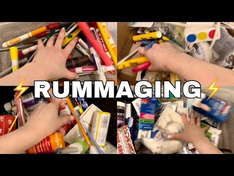 ASMR | Rummaging Triggers | Fast and Aggressive | Lofi | No Talking