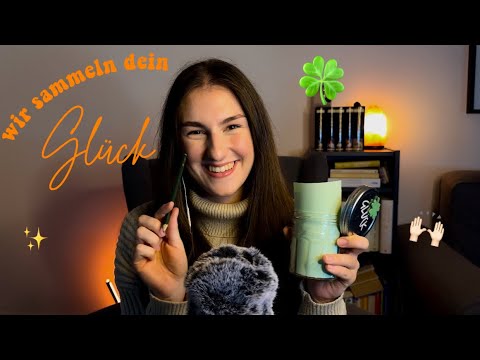 [ASMR] wir sammeln zusammen dein Glück 🍀🤍 schreiben + flüstern