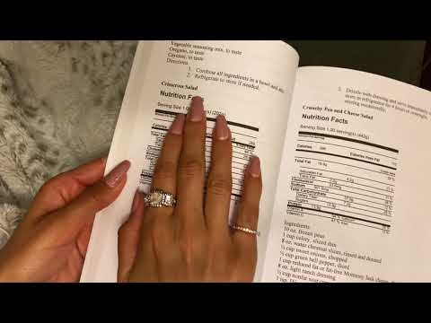 Lo-Fi ASMR Whispered Reading Recipes from a Book, Page Turning, Squeezing, Paper Sounds