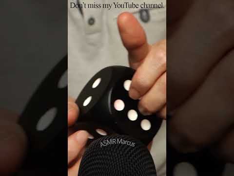 ASMR Light fingernail tapping on wooden dice #short