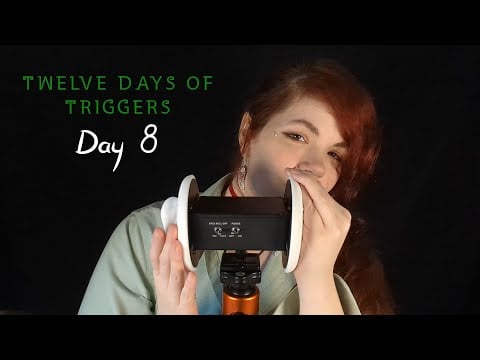 ASMR - Ear Cupping and Side to Side Whispering - Soft Spoken - Day 8 of 12 Days of Triggers