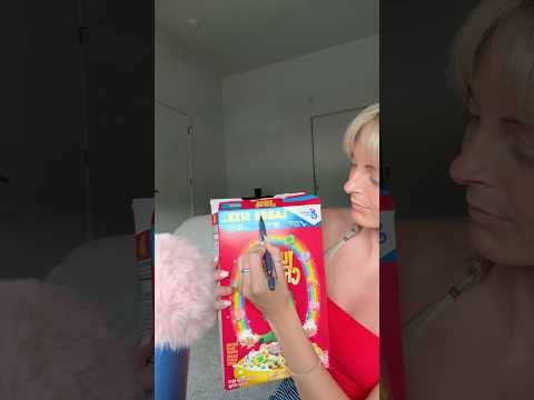 Tracing Cereal Box! #asmr #asmrsounds #asmrvideo