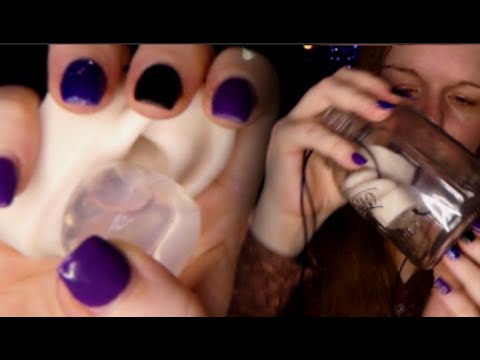 ASMR | Ear Ice Cube Shaking, Ears Inside a Jar, Tapping, Echo Whispers.