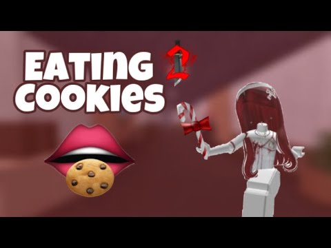 Eating cookies + mouth sounds || playing mm2 with friends!🌺🌊🩵