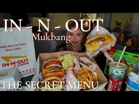 Trying In-N-Out’s SECRET MENU for the First Time 🍔😳 | Mukbang + Pokémon Opening!