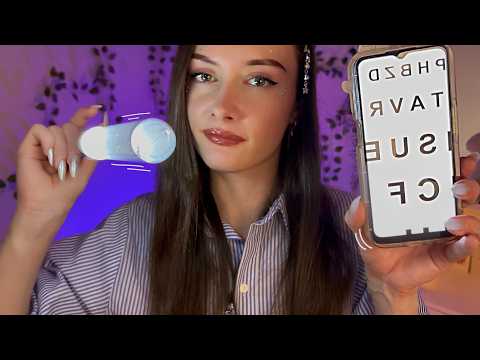 ASMR check-up et nettoyage des yeux rapide (rp fr)