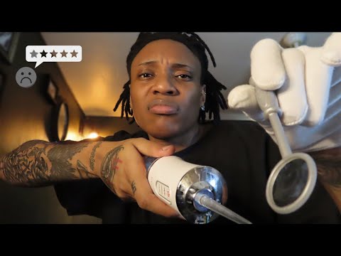 ASMR Rude Dentist Teeth Cleaning | POV Roleplay (TryTreats)