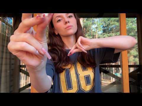 ASMR Fast & Aggressive Hand Sounds and Movements 🌿 (Nature Sounds)