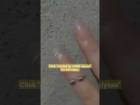 SCRATCHING AND TAPPING CONCRETE ASMR #short