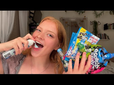 ASMR~EATING CRAZY WEIRD CANDIES 🍭