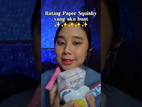 ASMR Rating My Paper Squishes and Playing Paper Squishes #asmr #papersquishy