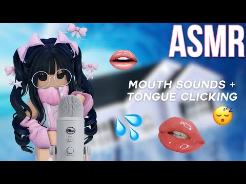 Roblox ASMR ~ CRISP Tingly Mouth Sounds for Sleep 💗 (Tongue Swirls, Kisses, Tongue Clicking)