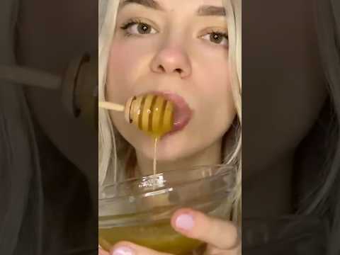 Asmr - honey 🍯 #asmrhoney #asmrmukbangasmr #asmrfood #asmrmouthsounds