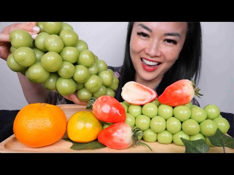 REAL FRUIT Vs. DESSERT FRUIT (ASMR EATING SOUNDS) LIGHT WHISPERS | SAS-ASMR