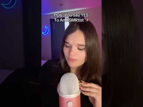 POV: You Say YES To An ASMRtist #tingles #asmrpersonalattention
