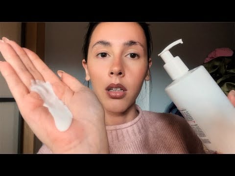 ASMR- 10 min massage with lotsss of lotion (arms, ears, head, face, legs etc🤲🏻)