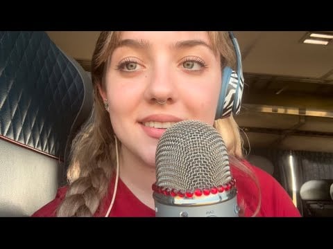 ASMR// On the Train 🚂 #asmr #publicasmr #whispering 