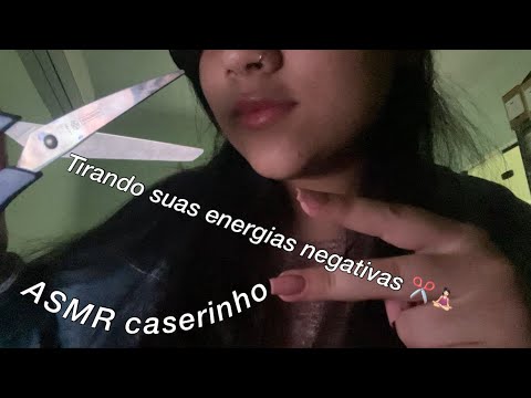 ASMR CASERINHO: sons de boca+sons de tesoura+movimentos com as mãos. #asmr