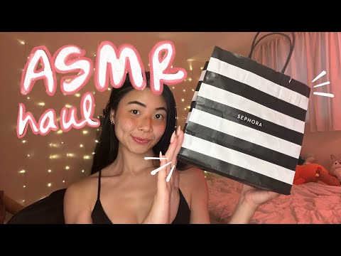 fast asmr: sephora makeup and haircare haul