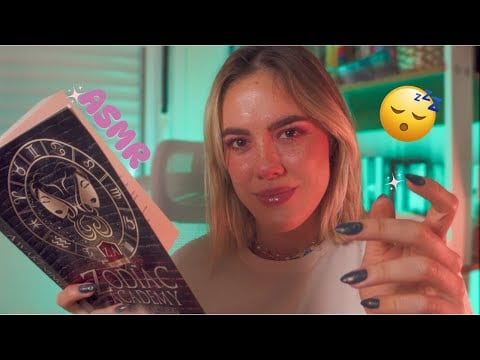 ASMR em INGLÊS | Lendo Zodiac Academy The Awakening Cap 1 e 2 | Voz Suave