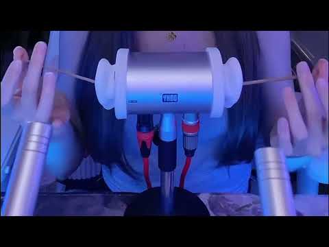 Sleep Now: ASMR with Goose Feather, Powder Puff & Wooden Block Ear Massage / 2Hr (No Talking)