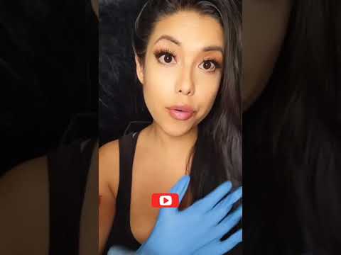 ASMR| Rapid Eye Exam Light Medical Gloves Soft Spoken #shorts