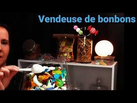 Asmr français 🎧 Roleplay vendeuse de bonbons 🍡 🍬