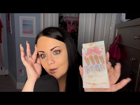 ASMR whispered ramble w/ small tapping haul