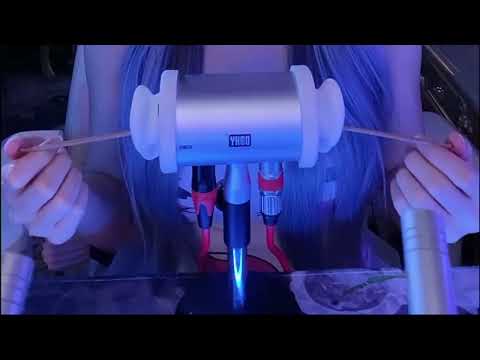 Whisper Start, Rubber Ear Rub & Powder Puff Finish ASMR for Deep Sleep / 3Hr (No Talking)